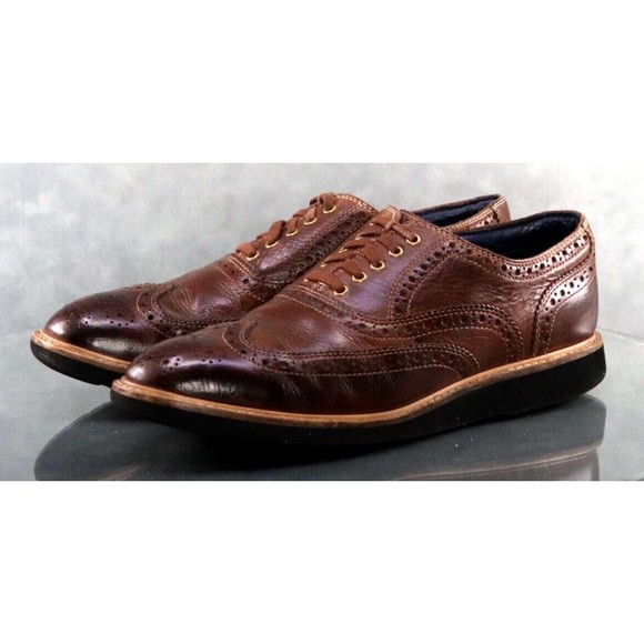 Cole Haan Morris Medallion Men\'s Wingtip Dress Shoes Size 8.5 Brown C11824 main image 9